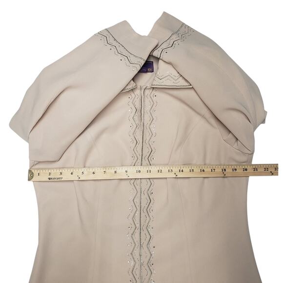 Blessings from Heaven 3-Piece Taupe Formal Ensemble Sz 14W Retro Y2K Churchwear - Picture 10 of 16